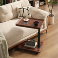 C Table End Table Adjustable Height, 360°Swivel TV Tray Table by SJIE