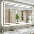 68x40 Inch LED Bathroom Mirror by YEELAIT