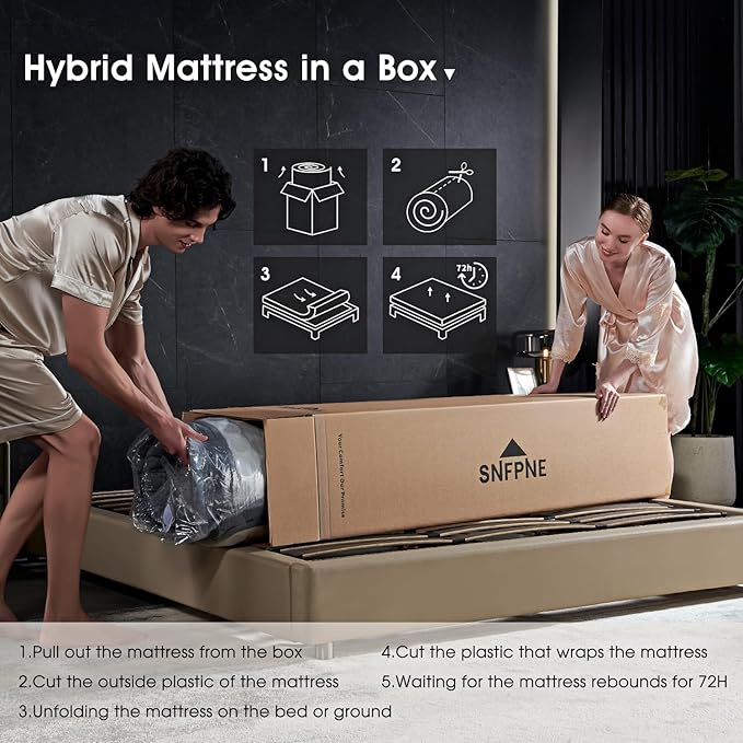 10 Inch Queen Size Hybrid Mattress - Image 8