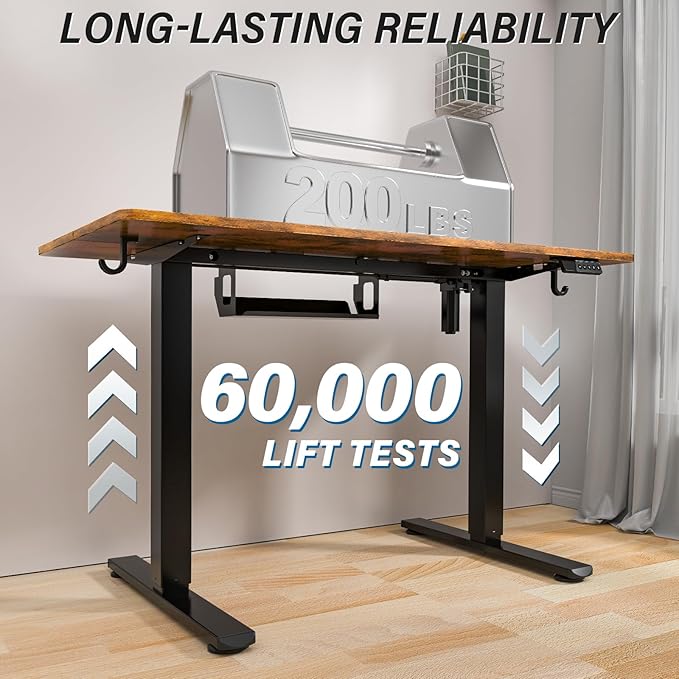 Kingant Standing Desk Height Adjustable Electric Stand Up Desks - Image 5