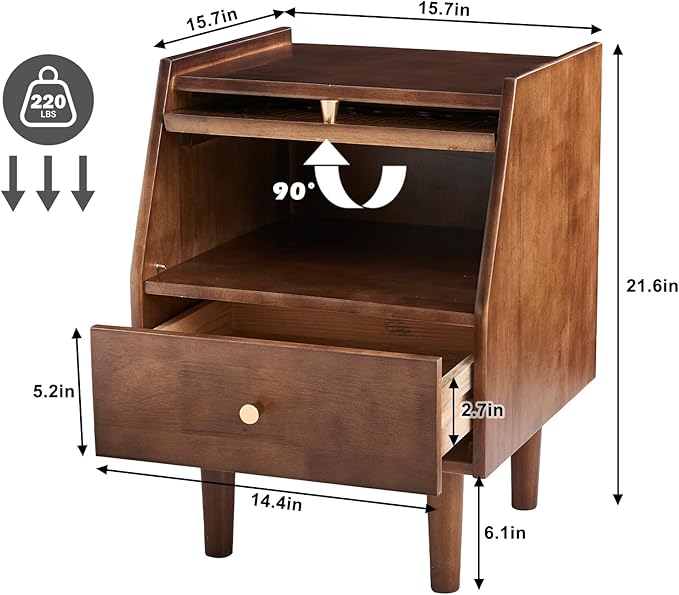 Uniclinens Rattan Nightstand - Image 2