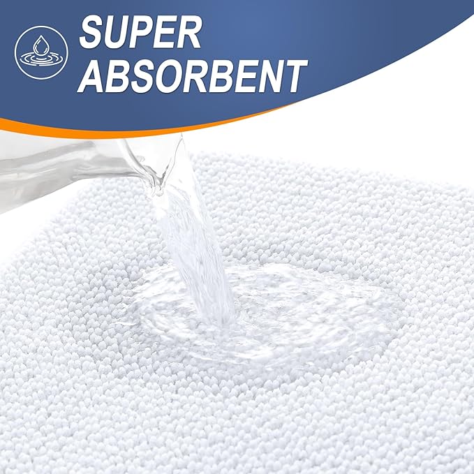 OLANLY Thick Memory Foam Bath Mat Rug 30x20, Extra Soft Absorbent Bathroom Rug - Image 3