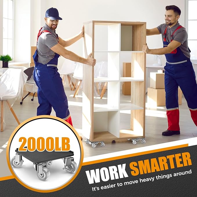 2000LBS Heavy Duty Furniture Dolly & Mover - Image 6
