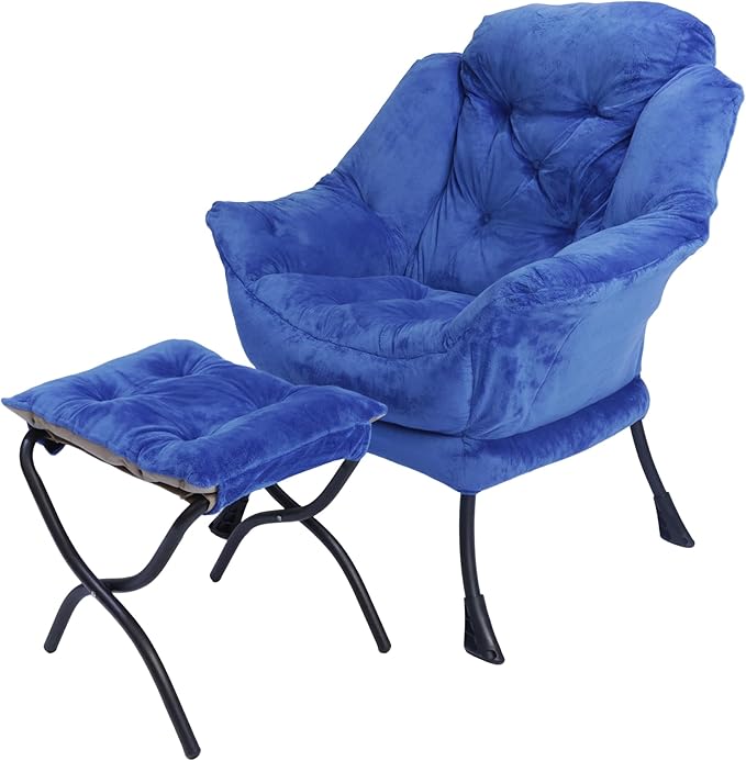 Kokel Lazy Chair with Folding Ottoman, Living Room Chairs by Unknown