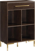 Crosley Furniture Juno Cube Bookcase and Record Player Stand by CrosleyFurniture