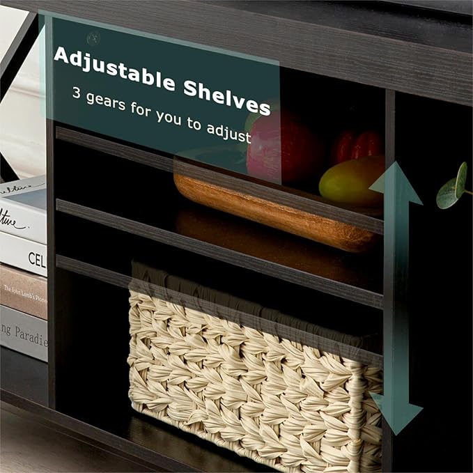 GAZHOME TV Stand for TV up to 55 Inches, TV Cabinet - Image 4