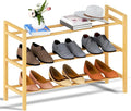 Haddockway Bamboo Shoe Rack for Closet, Free Standing Shoe Organizer by Haddockway