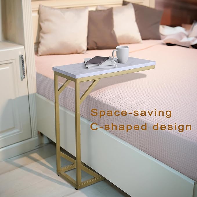 Serteaw C-Shaped End Table, Sturdy Side Table - Image 6