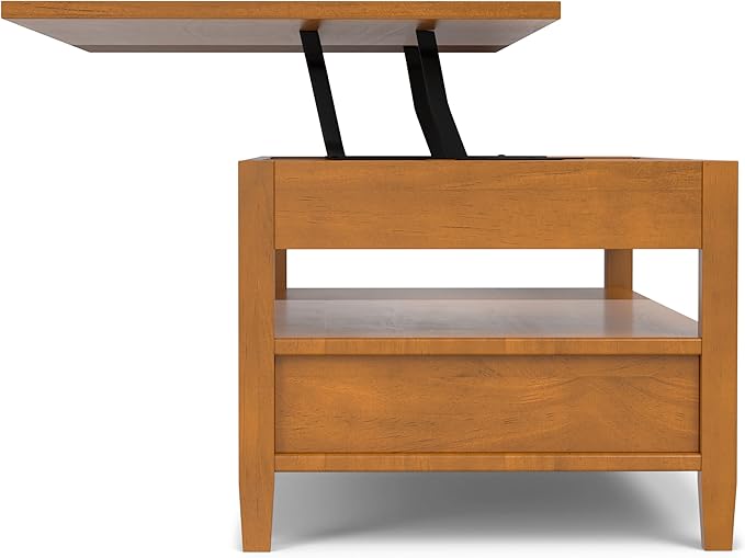 SIMPLIHOME Warm Shaker Lift Top Coffee Table - Image 10