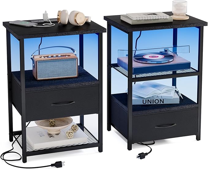 Fixwal Night Stand Set of 2 by Fixwal