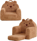 Toddler Chair, Sherpa Bear Kids Chair, Toddler Couch Fold Out, Children Reading by Kisdsa