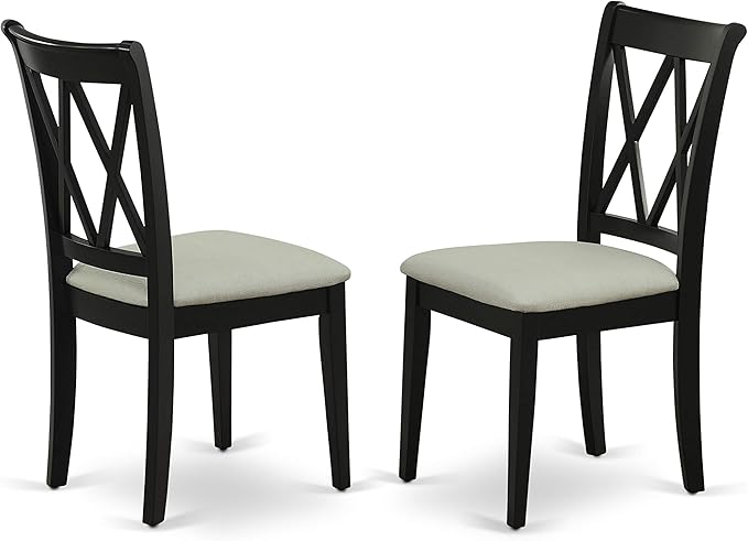 East West Furniture DUCL5-BLK-C 5 Piece Kitchen Table & Chairs Set Includes a - Image 5