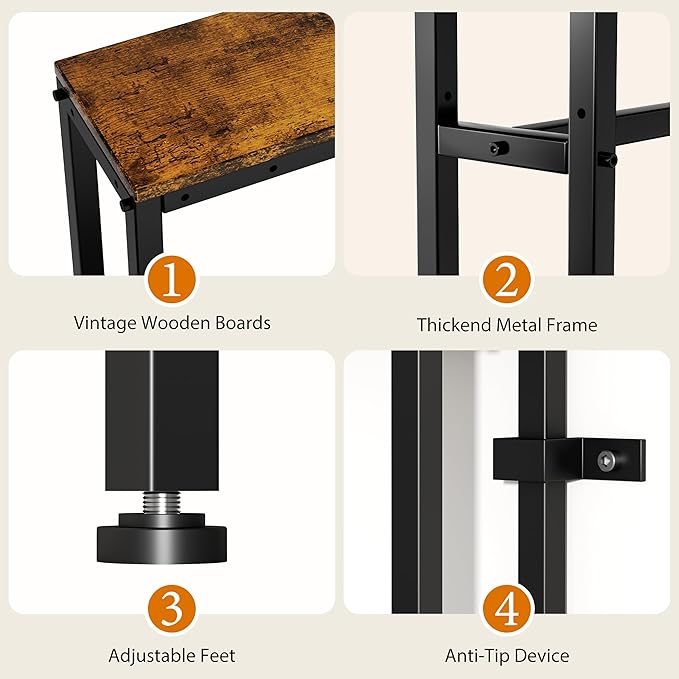 GRLEAF L Shaped Narrow Console Table - Image 7