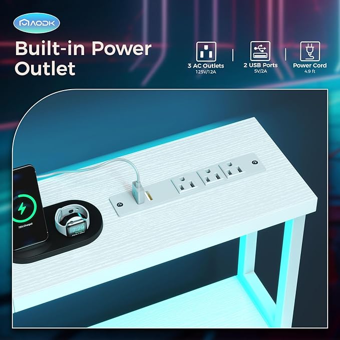 AODK Computer Desk, 48 Inch Gaming Desk - Image 4