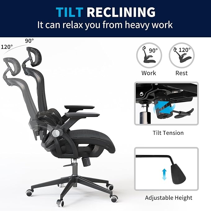Monhey Office Chair Ergonomic Desk Chair - Image 3