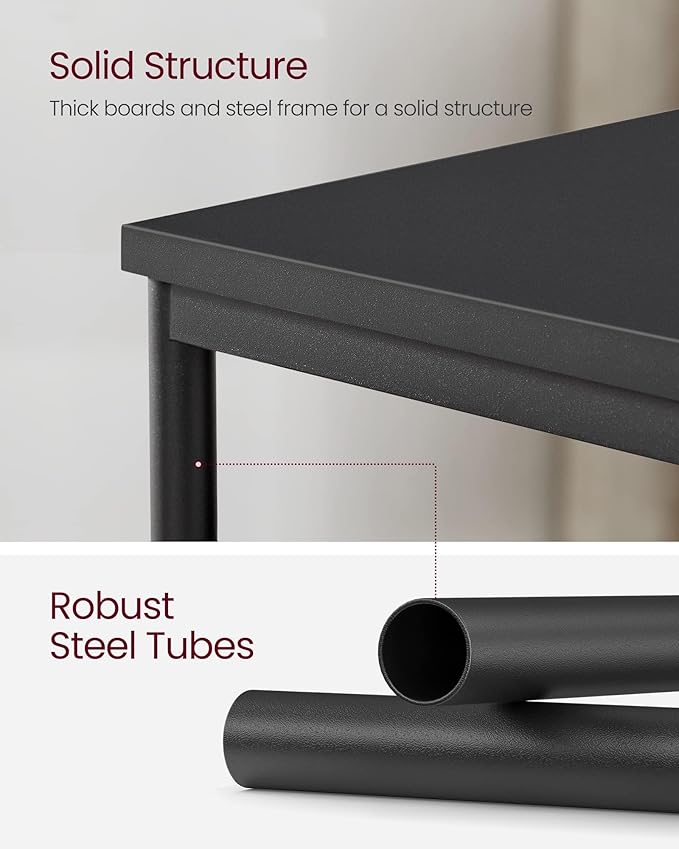 VASAGLE Side Table, Small End Table, Tall Nightstand - Image 5