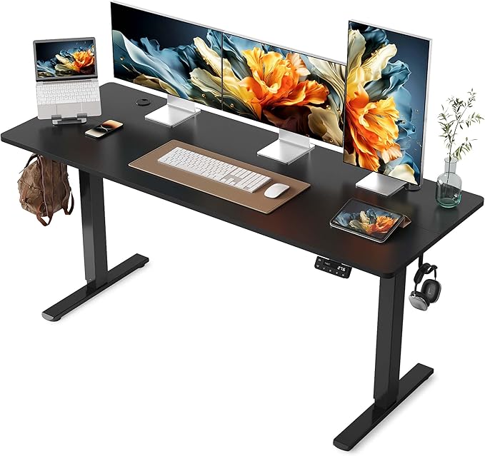 YIHAYO Electric Standing Desk, 63 x 24 Inches Stand Up Desk by YIHAYO