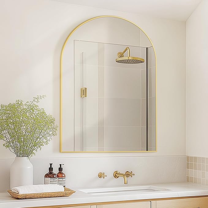 Arched Wall Mirror for Bathroom, Mirrors for Wall, Vanity Mirror for Bedroom - Image 4