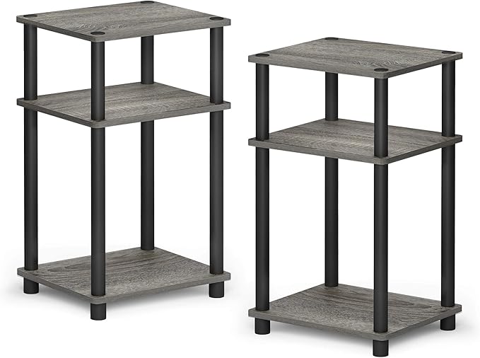 Furinno Just 3-Tier Turn-N-Tube End Table / Side Table / Night Stand / Bedside - Image 4