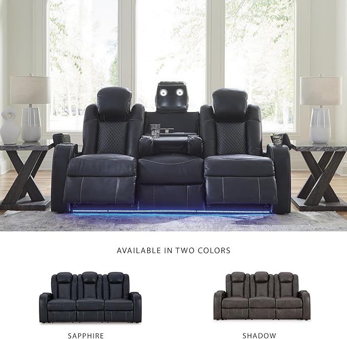 Signature Design by Ashley Fyne-Dyme Contemporary Power Reclining Sofa - Image 6
