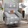 Dual Motor Power Lift Recliner Chair, 8 Positions Vibration Massage Recliner by Outdoorchairs