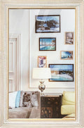 36x24 Inch Farmhouse Wooden Rectangle Mirrors by ReflintoWallDecor