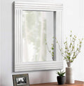 Large Rustic Wall Mirror, Rectangular Vintage Wood Framed Large Mirror Deco by HLFMVWE