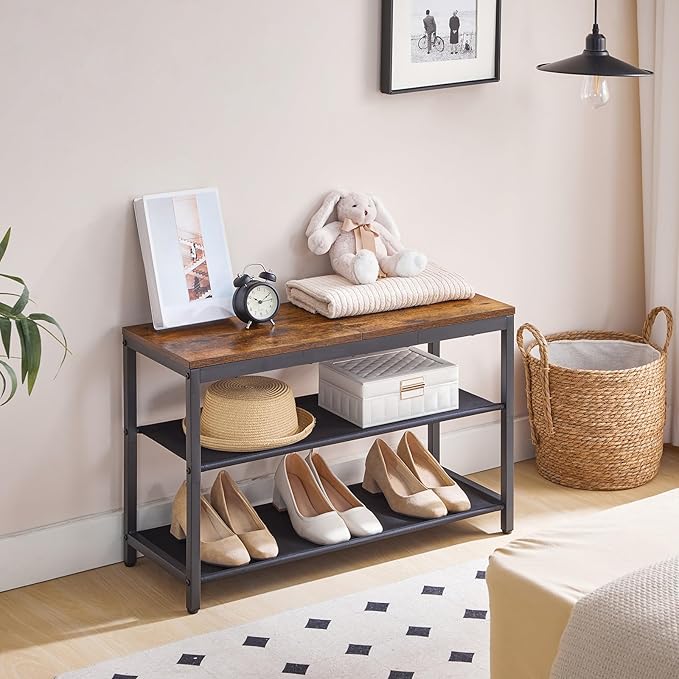 HOOBRO Shoe Bench, 3-Tier Shoe Rack - Image 4