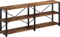 IRONCK Rustic Entryway Console Table, Long Hallway Table 70.8 in 3-Tier by IRONCK