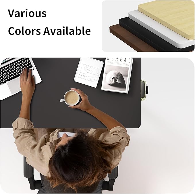 Mobile Walking Pad Desk with Wheels, Pneumatic Small Rolling Standing Desk - Image 8