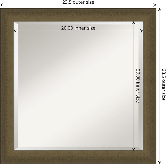 Amanti Art Bronze Bathroom Mirror - Image 4