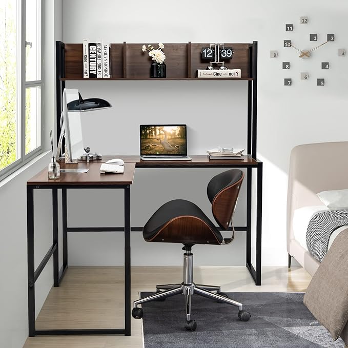 Tangkula Reversible L-Shaped Desk - Image 5