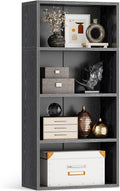 Casaottima 4-Tier Open Bookshelf and Bookcase, Floor Standing Display Storage by Casaottima