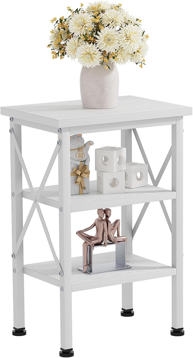 VECELO Modern Nightstands X-Design Side End Table Night Stand by VECELO