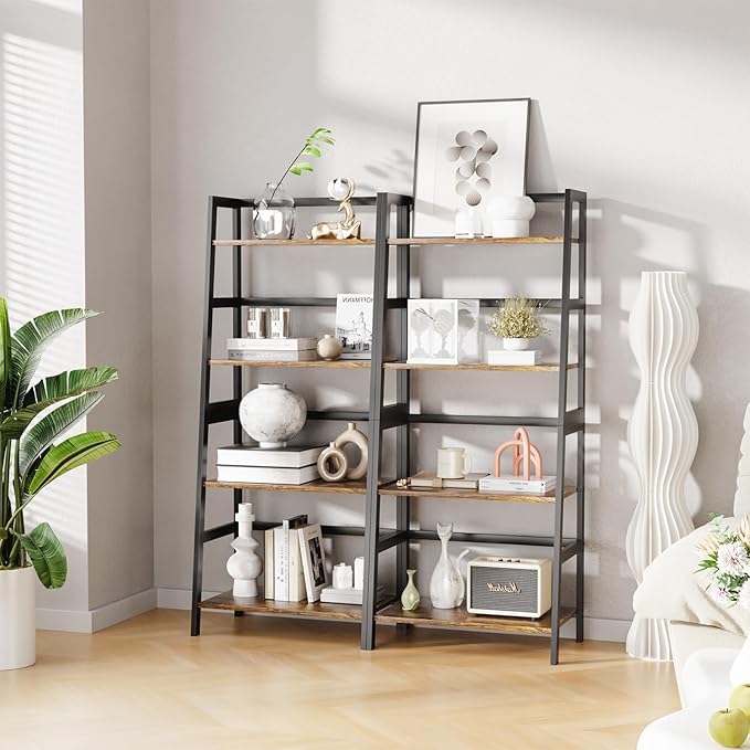 HITNET Ladder Shelf, 4 Tier Bookshelf - Image 2