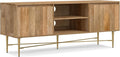 SIMPLIHOME Fallon SOLID MANGO WOOD 60 inch Wide Contemporary TV Media Stand in by SimpliHome
