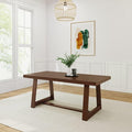 Plank+Beam 72 Inch Farmhouse Dining Table, Solid Wood Rustic Kitchen Table by PlankBeam