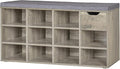 DINZI LVJ Shoe Bench, Entryway Storage Bench by DINZILVJ