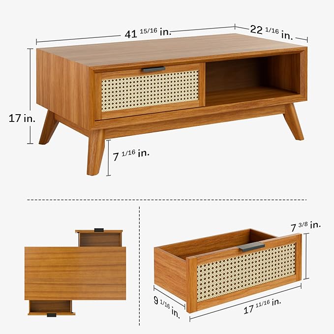 Bme Solid Wood Jasper Coffee Table - Image 5