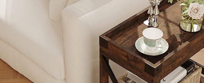 Narrow Side Table, Slim End Table - Image 8