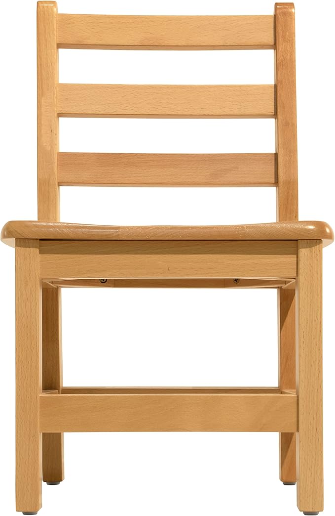 Kids Wooden Chair Set, Fully Assembled Youth Ladderback Wood Chairs - Image 7
