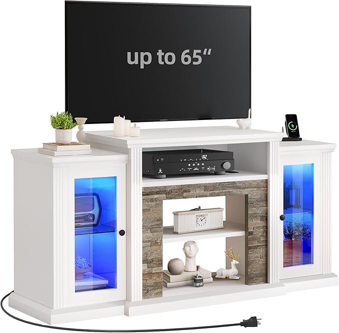 YITAHOME Modern TV Stand for 65 Inch TV, LED Entertainment Center - Image 8