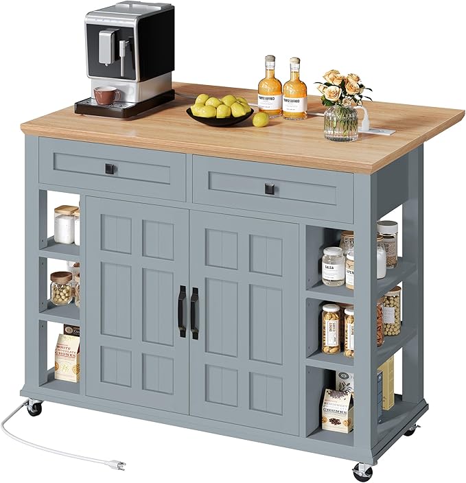 DWVO Rolling Kitchen Island - Image 3