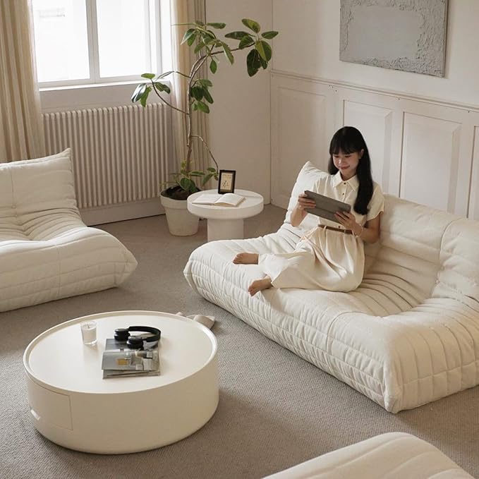 Luxury Sofa Couch Chair, Lazy Floor Seating, Fireside Bean Bag Chair, Ergonomic - Image 7