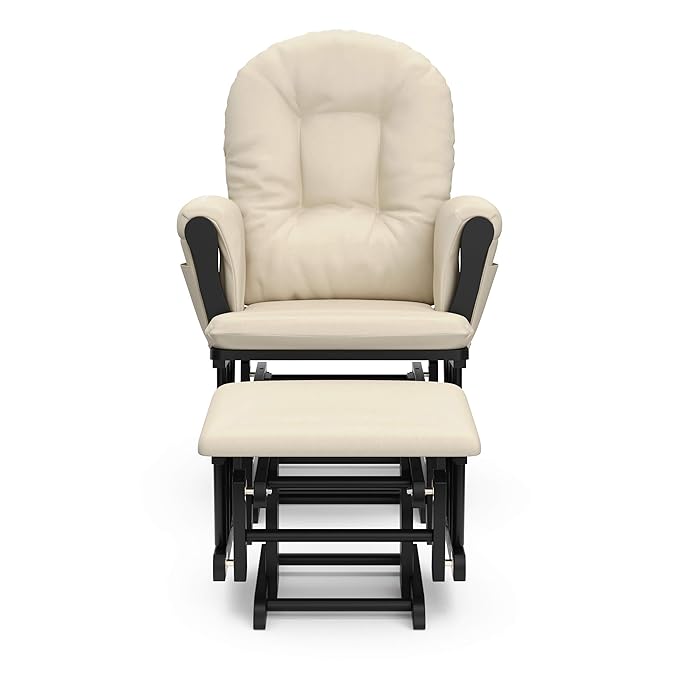 Storkcraft Premium Hoop Glider & Ottoman — GREENGUARD Gold Certified, Solid - Image 9