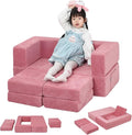 MeMoreCool Modular Kids Couch, Corduroy Play Toddler Couch by MeMoreCool