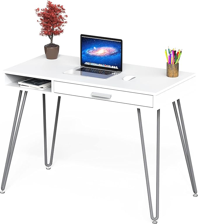 SHW Home Office Computer Hairpin Leg Desk - Image 5