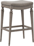 Hillsdale Furniture Vetrina Backless Non-Swivel Counter Stool, Weathered Grey by HillsdaleFurniture