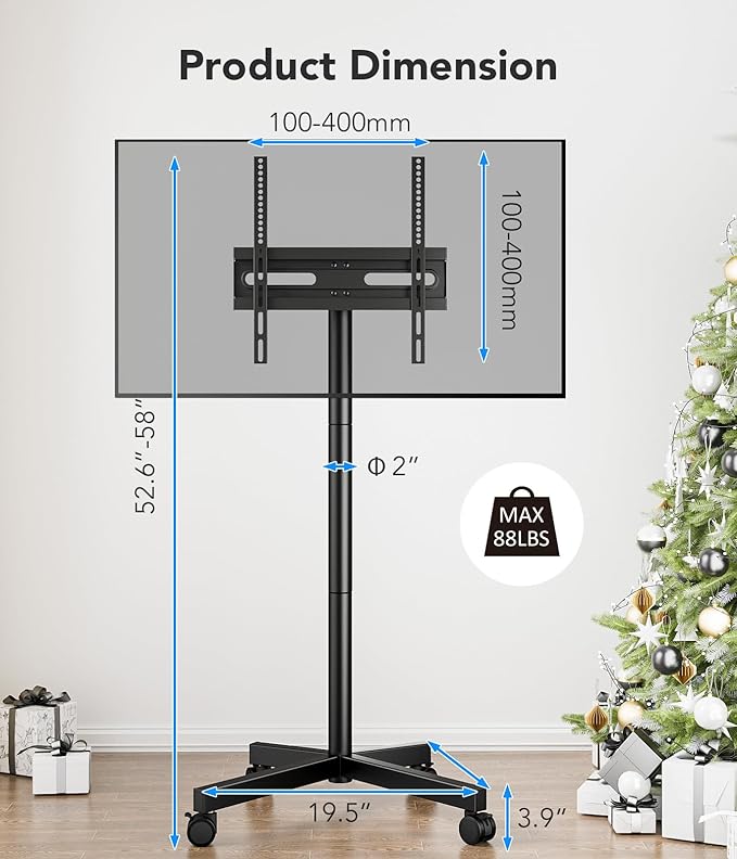 AX WABER Mobile TV Cart Stand - Image 8