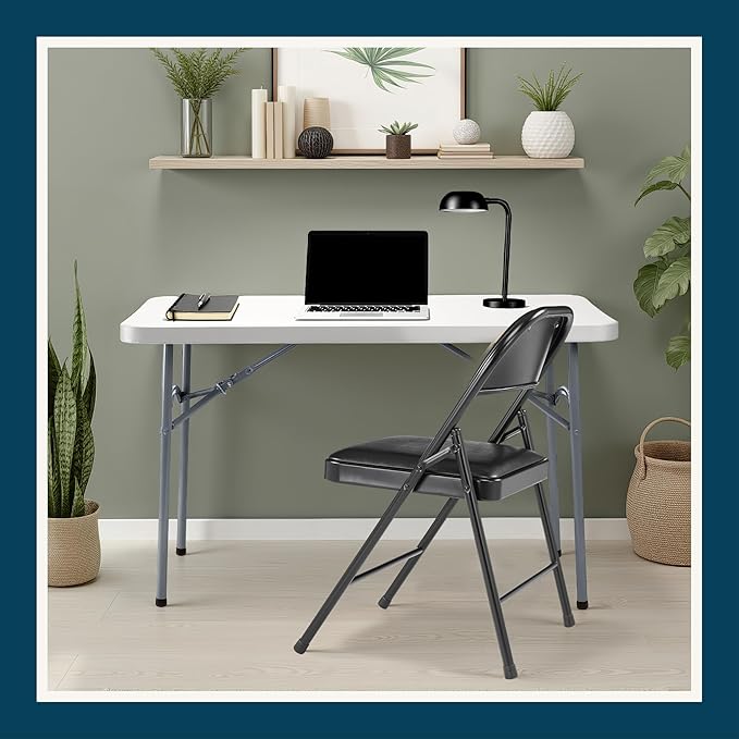 OEF Furnishings OEF950 Series Vinyl Padded Steel Folding Chairs - Image 11